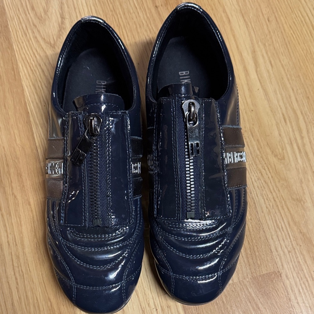 Bikkembergs size 38 7.5 women’s Navy Sneakers shoes soccer - Picture 2 of 11